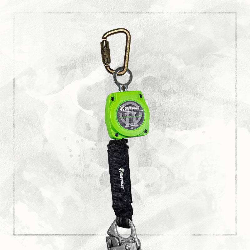 FallSafe Retractable Lifeline – 7-Foot Web With Double-Locking Snap Hook – Safety Fall Protection Gear - View #8