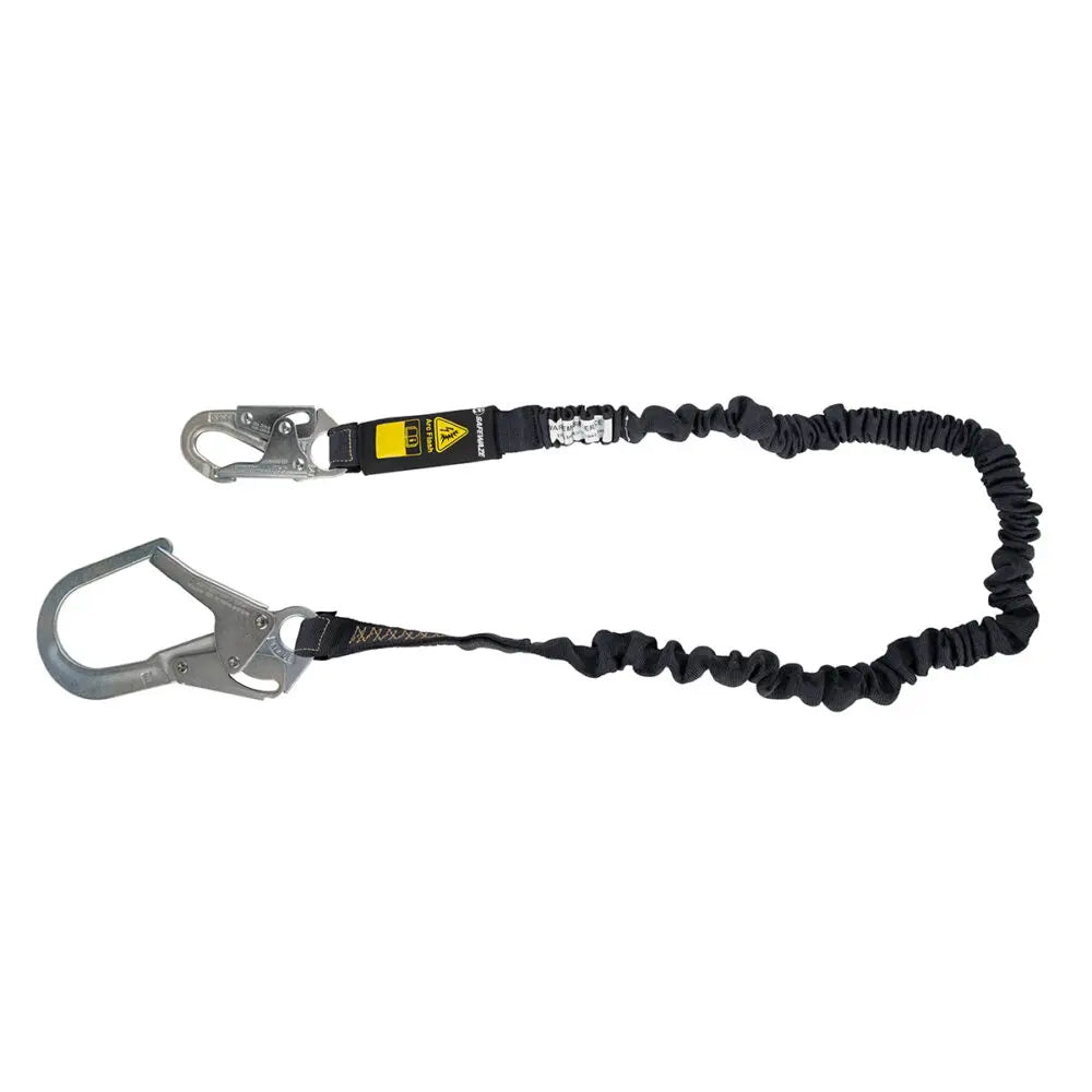 Safewaze Aramid Arc Flash Internal Shock Lanyard w/ Rebar Hooks - 6 ft.