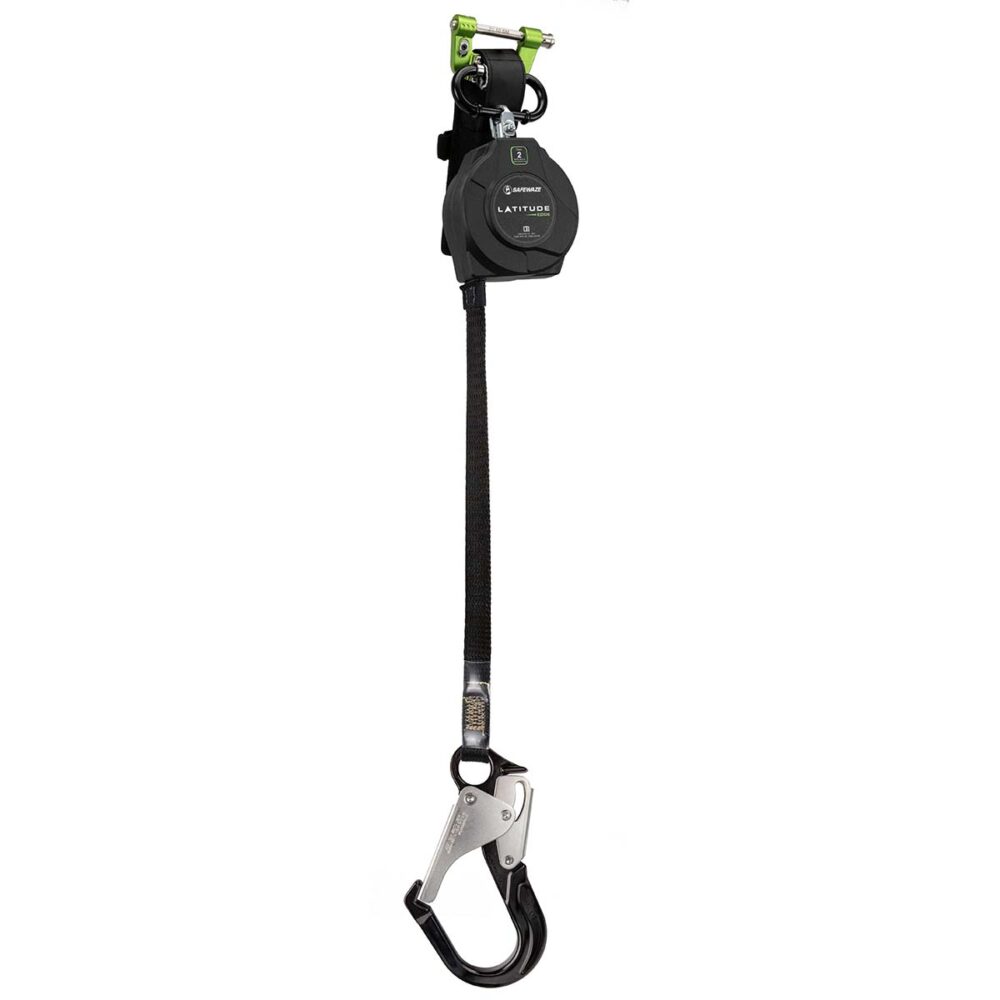 Safewaze Latitude Edge Leading Edge Web Retractable w/ Aluminum Rebar Hook - 8 ft.