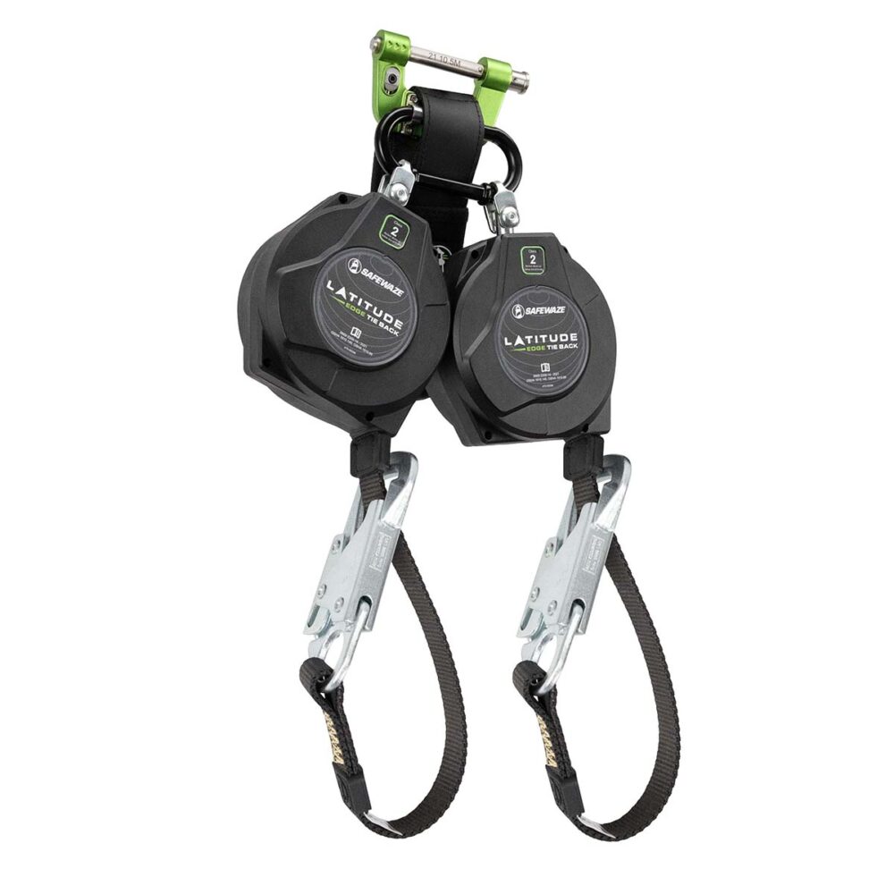 Safewaze Latitude Edge Leading Edge Dual 20 in. Tie-Back Web Retractable - 8 ft.