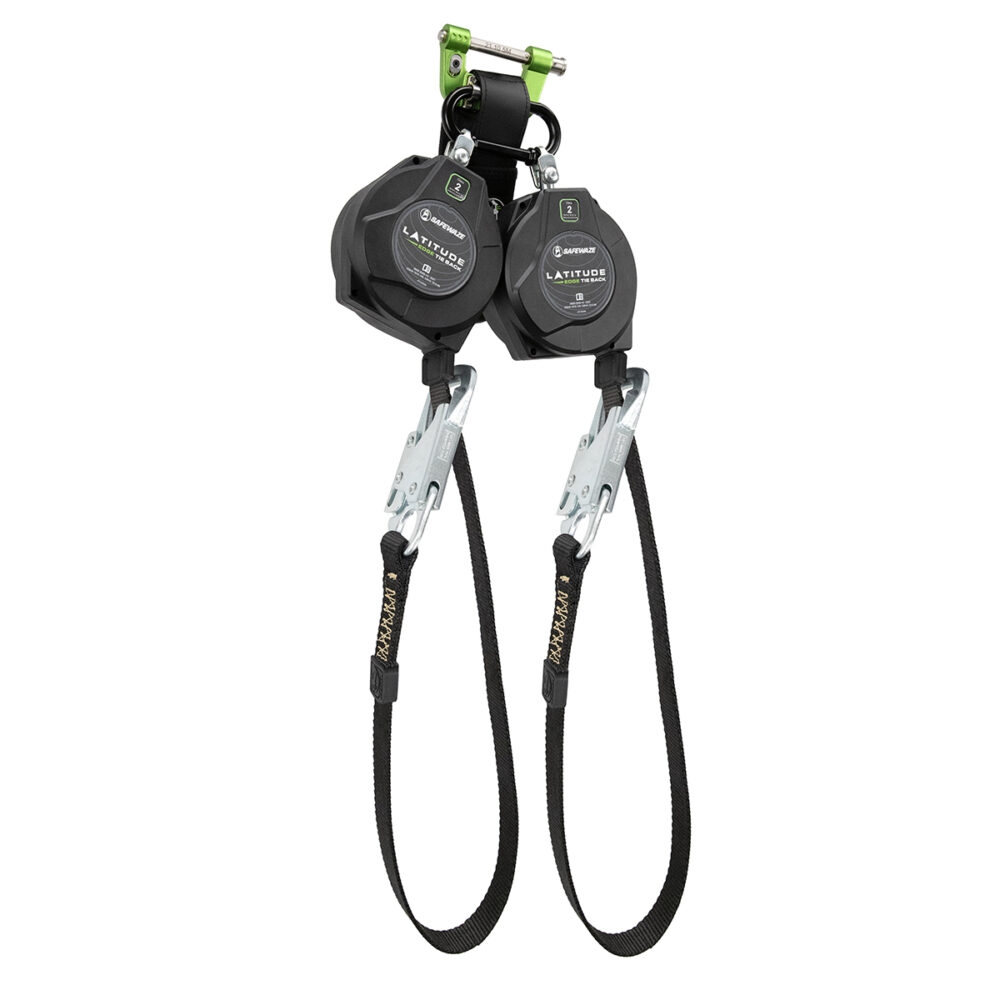 Safewaze Latitude Edge Leading Edge Dual 40 in. Tie-Back Web Retractable - 8 ft.