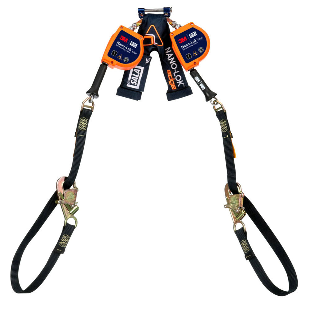 DBI-SALA Nano-Lok Edge Twin Leg Tie Back Self Retracting Lifeline - 9 ft.