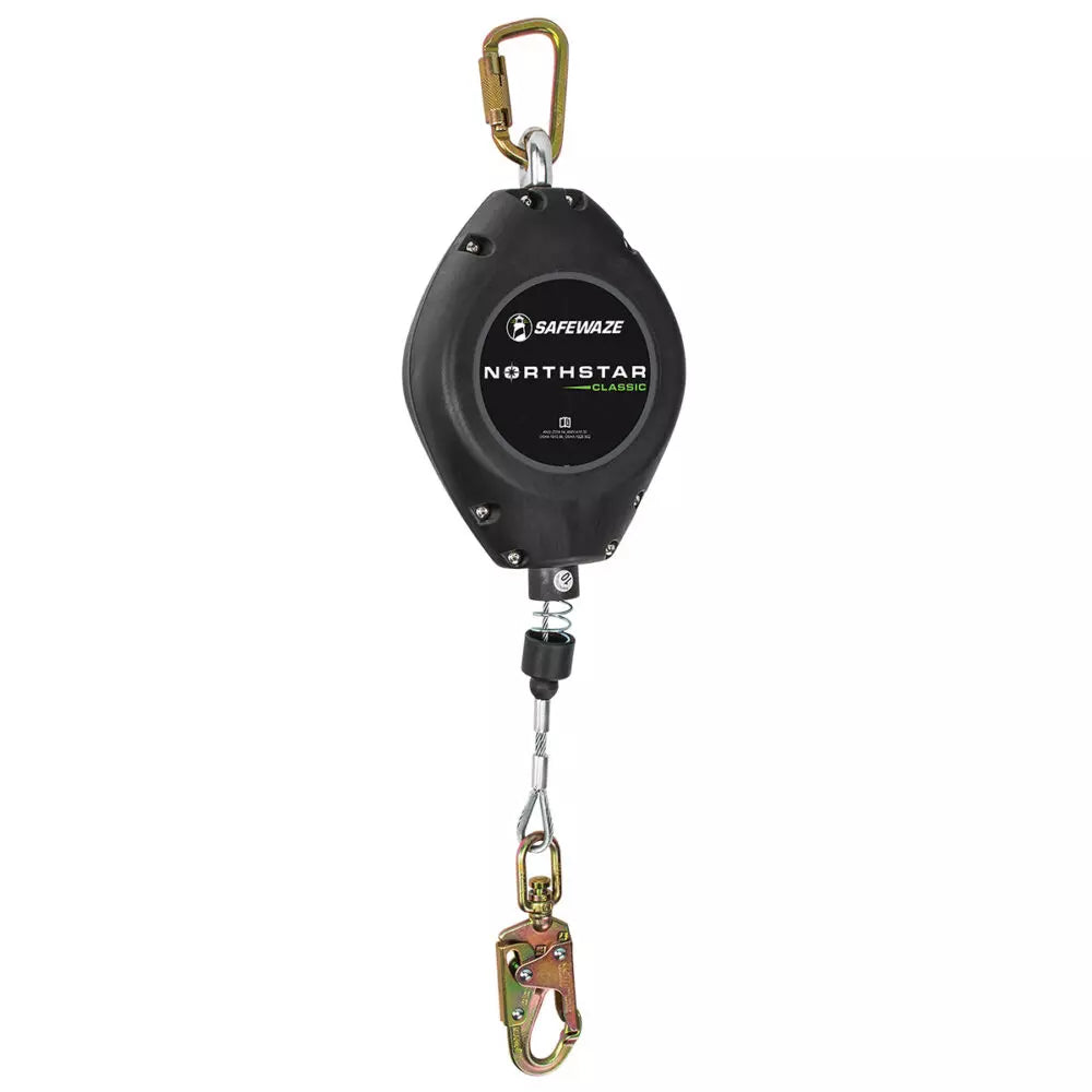 Safewaze Northstar Classic Stainless Steel Cable Retractable - 50 ft.