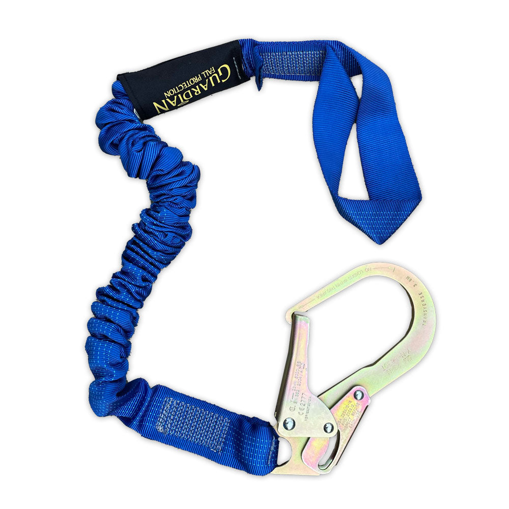 Guardian Stretch Internal Shock Lanyard w/ Rebar Hook - 5 ft. (Closeout)