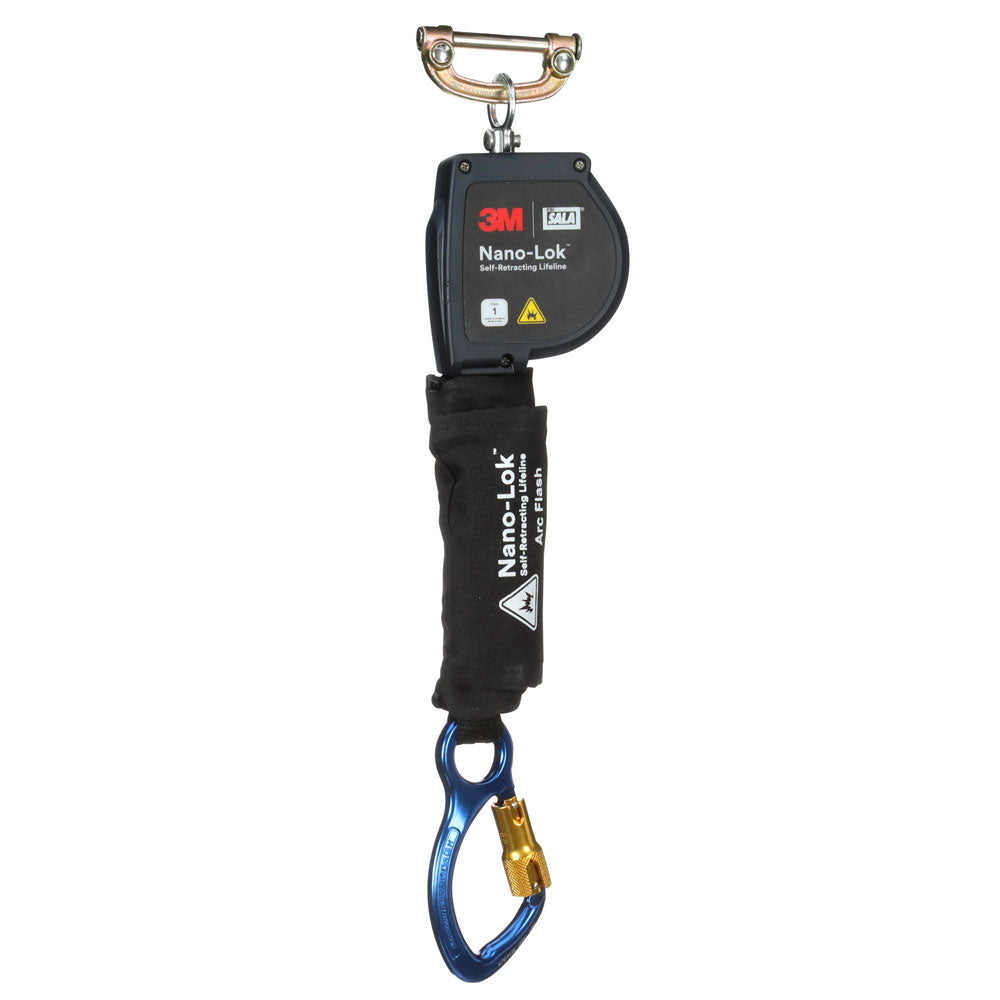 DBI-SALA Nano-Lok Arc Flash Kevlar Fiber Web SRL w/ Aluminum Carabiner - 8 ft.
