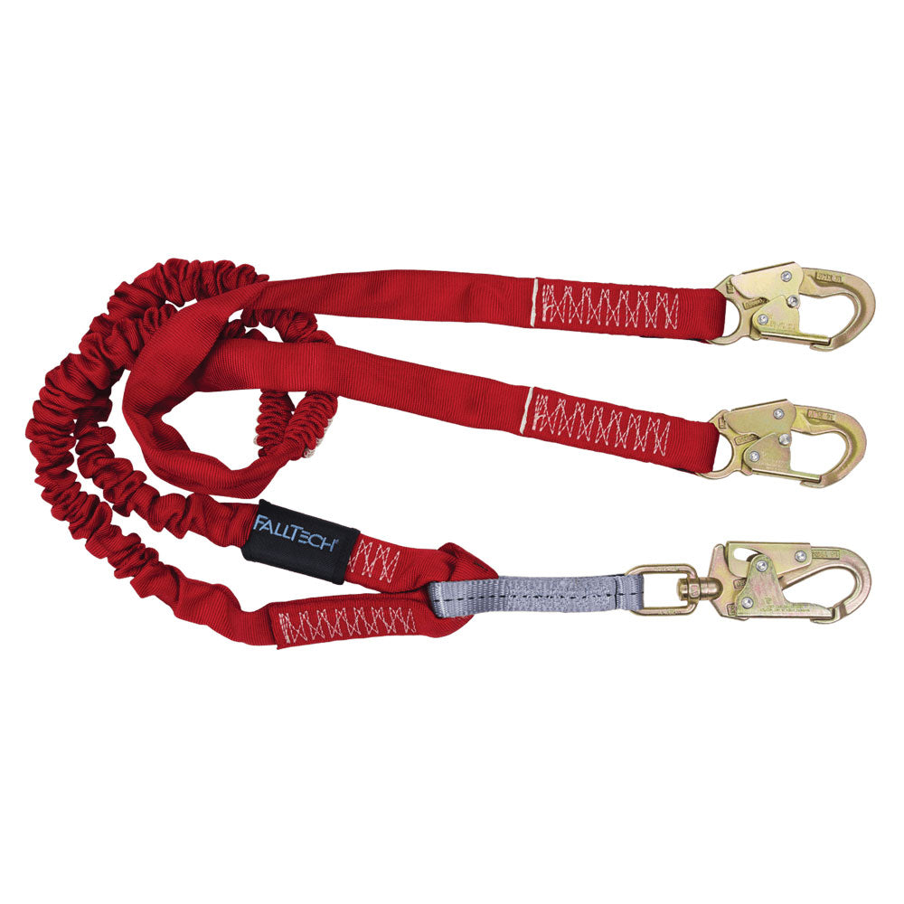FallTech IronMan Extended Free-fall Dual Leg Shock Lanyard - 6 ft.
