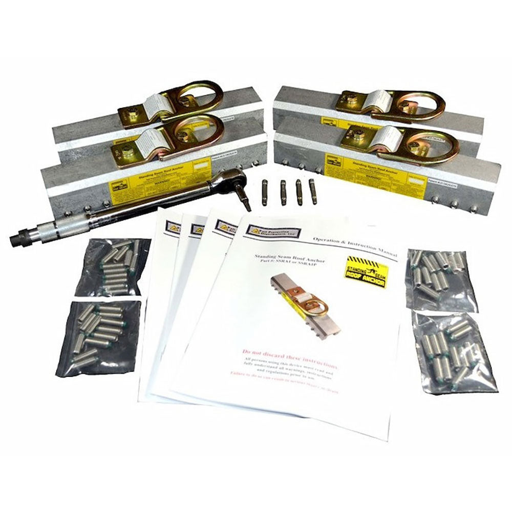 Standing Seam Roof Anchor 4-Piece Pro Pack