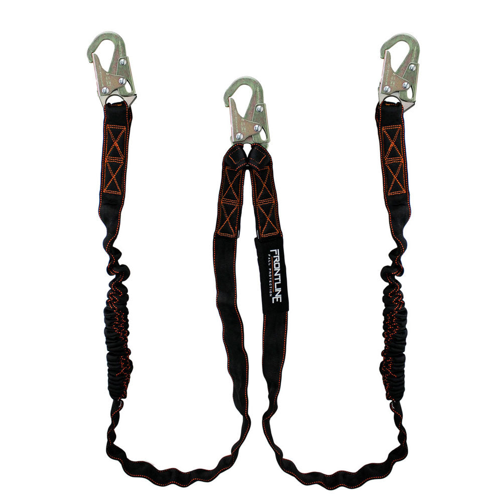 Frontline Combat Twin Leg Internal Shock Lanyard - 6 ft.