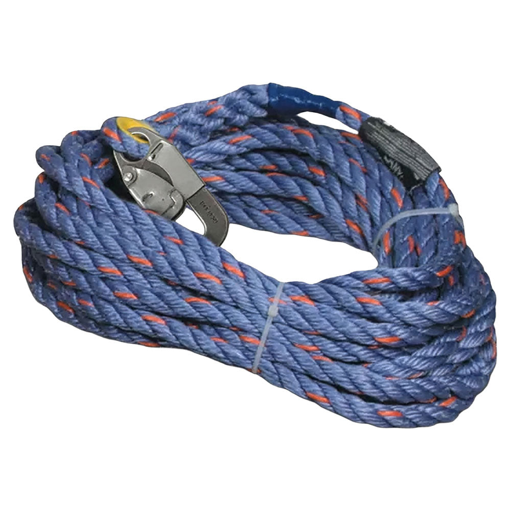 Miller 5/8” Polypropylene Vertical Lifeline w/ Snap Hook - 50 ft.