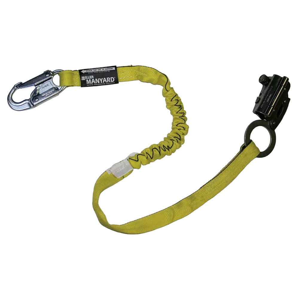 Miller Stainless Steel Manual Rope Grab w/ Lanyard - 4 ft.