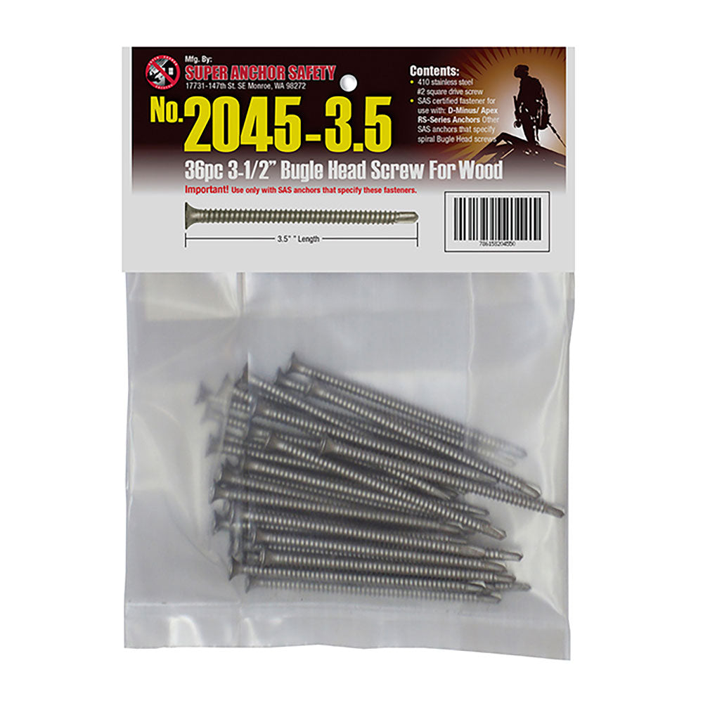 Super Anchor Bugle Head Stainless Steel Screws - 3.5"