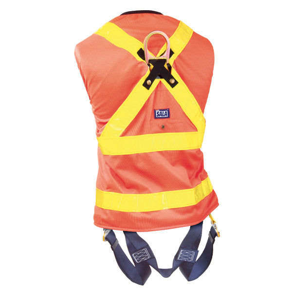 DBI-SALA Reflective Orange Delta Vest Harness - Back