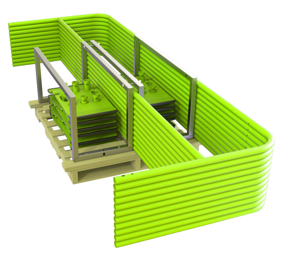 Frontline Complete Guardrail Kit w/ Bases - 110 ft.