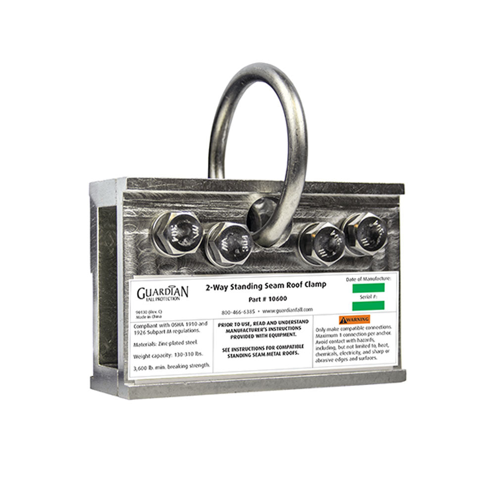 Guardian Two Way Standing Seam Roof Anchor