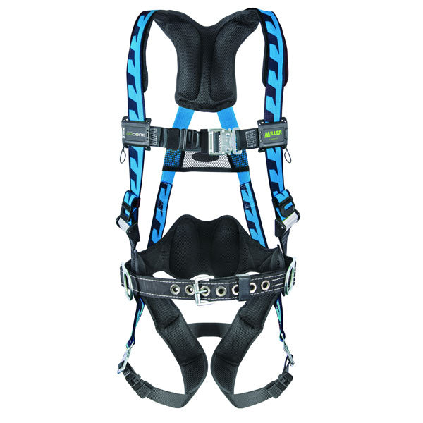 Miller AirCore Construction Harness - Quick Connect Buckles - Blue