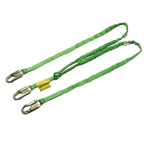 Miller Manyard HP Shock Absorbing Lanyard-Snap Hooks-Double Leg