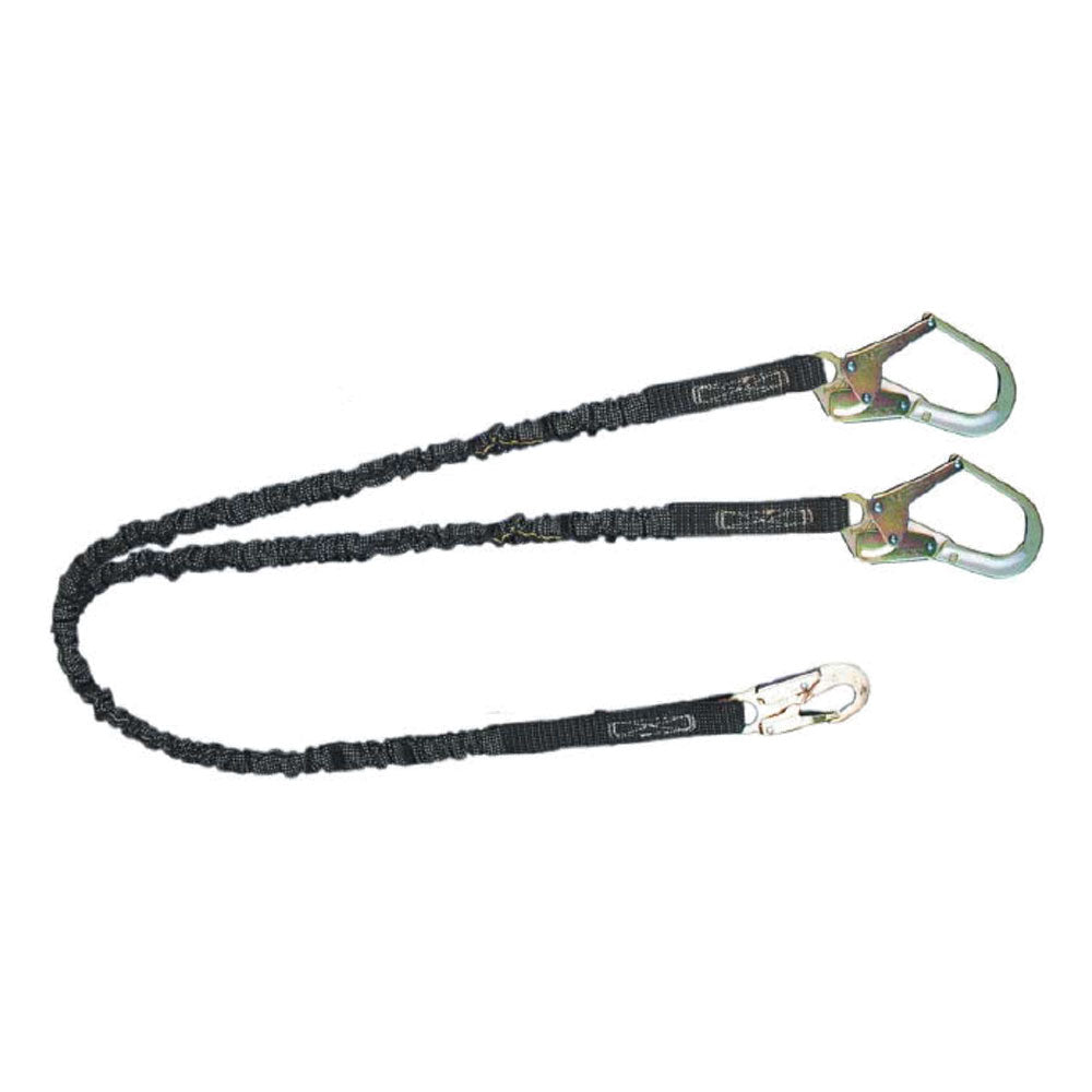 Safewaze Dual-Leg Streamline Internal Shock Lanyard w/ Rebar Hooks - 6 ft.