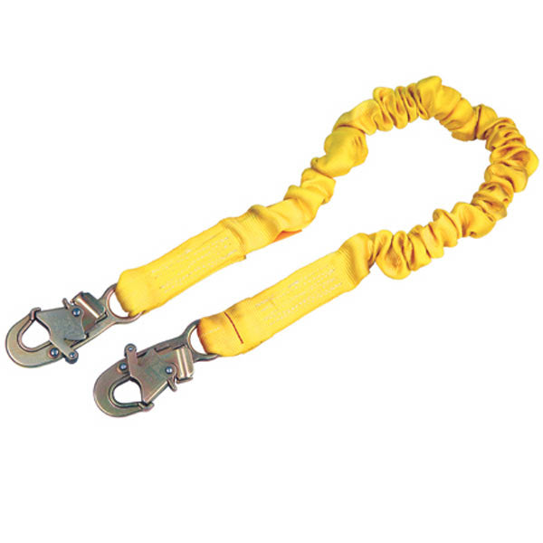 DBI-SALA Shockwave 2 Stretch Lanyard-Snap Hooks-Single Leg