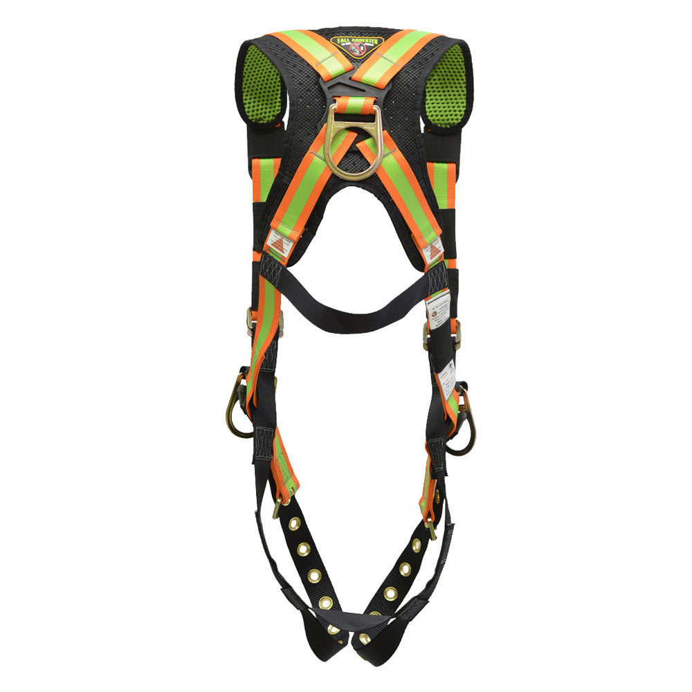 Super Anchor Fall Arrestor Positioning Harness - Hi Viz - Back