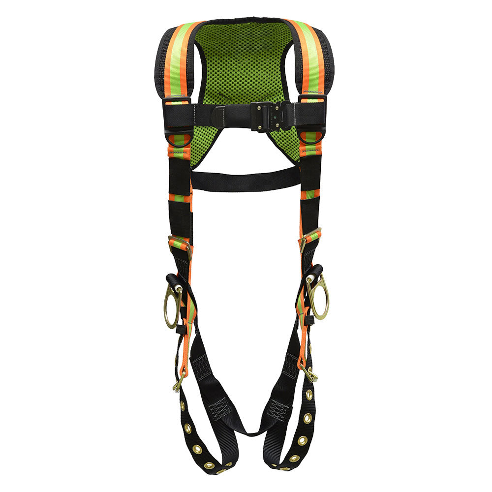 Super Anchor Fall Arrestor Positioning Harness - Hi Viz - Front