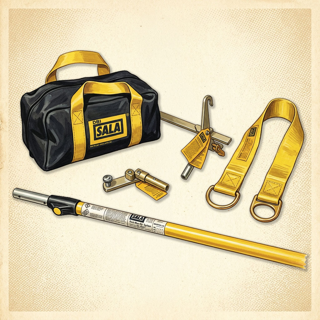 Cbi Fall Protection DBI-SALA Roofing Kits - Compliance in a Can Fall Protection