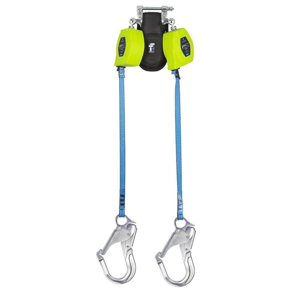 FallTech FT-X Web Class 1 Twin Leg SRL w/ Aluminum Hooks - 9 ft.