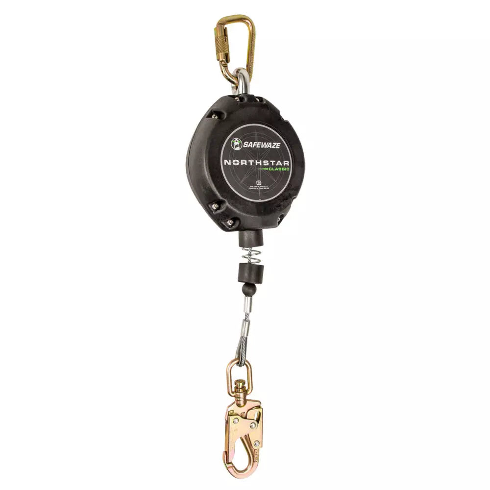 Safewaze Northstar Classic Stainless Steel Cable Retractable - 30 ft.
