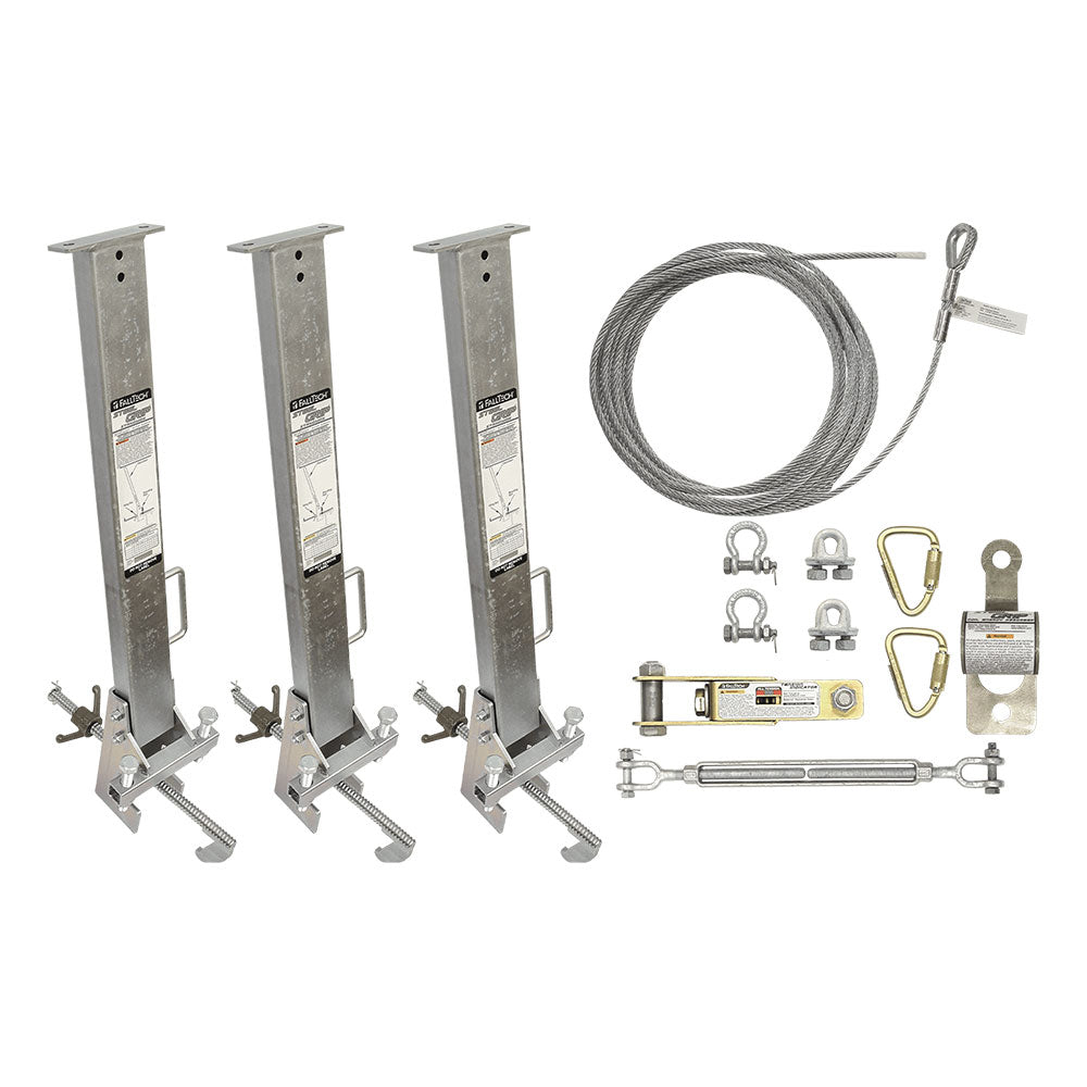 FallTech SteelGrip Cable Horizontal Lifeline System -  4-12 in./100 ft.