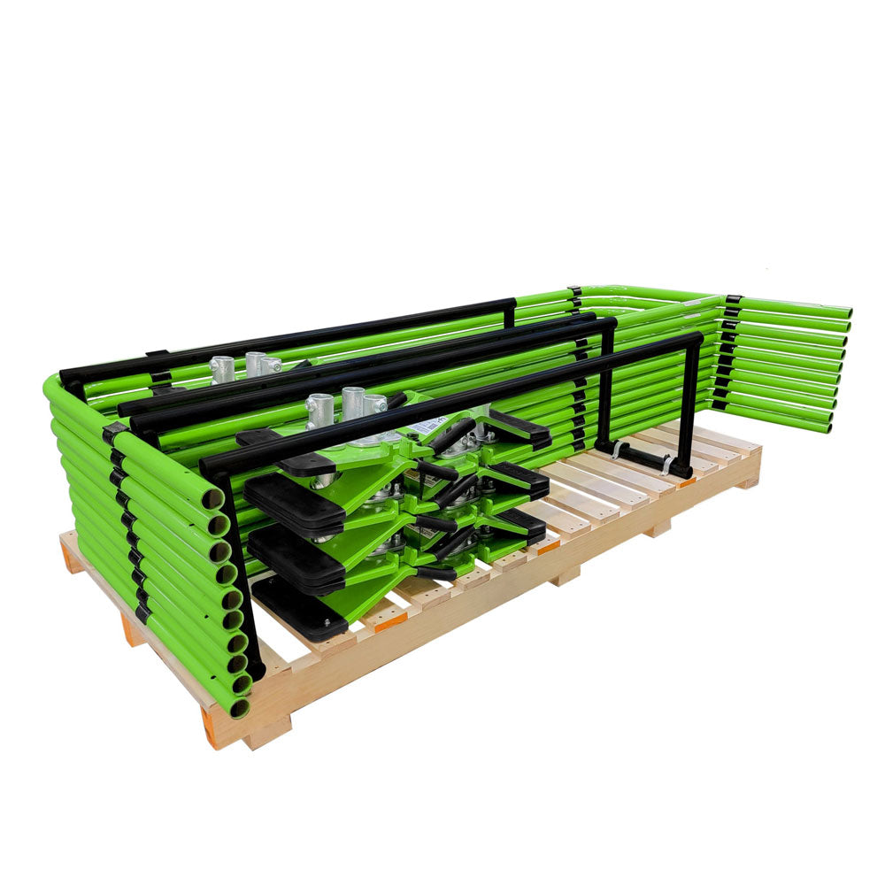 Frontline Complete Guardrail Kit w/ Bases - 75 ft. - Green