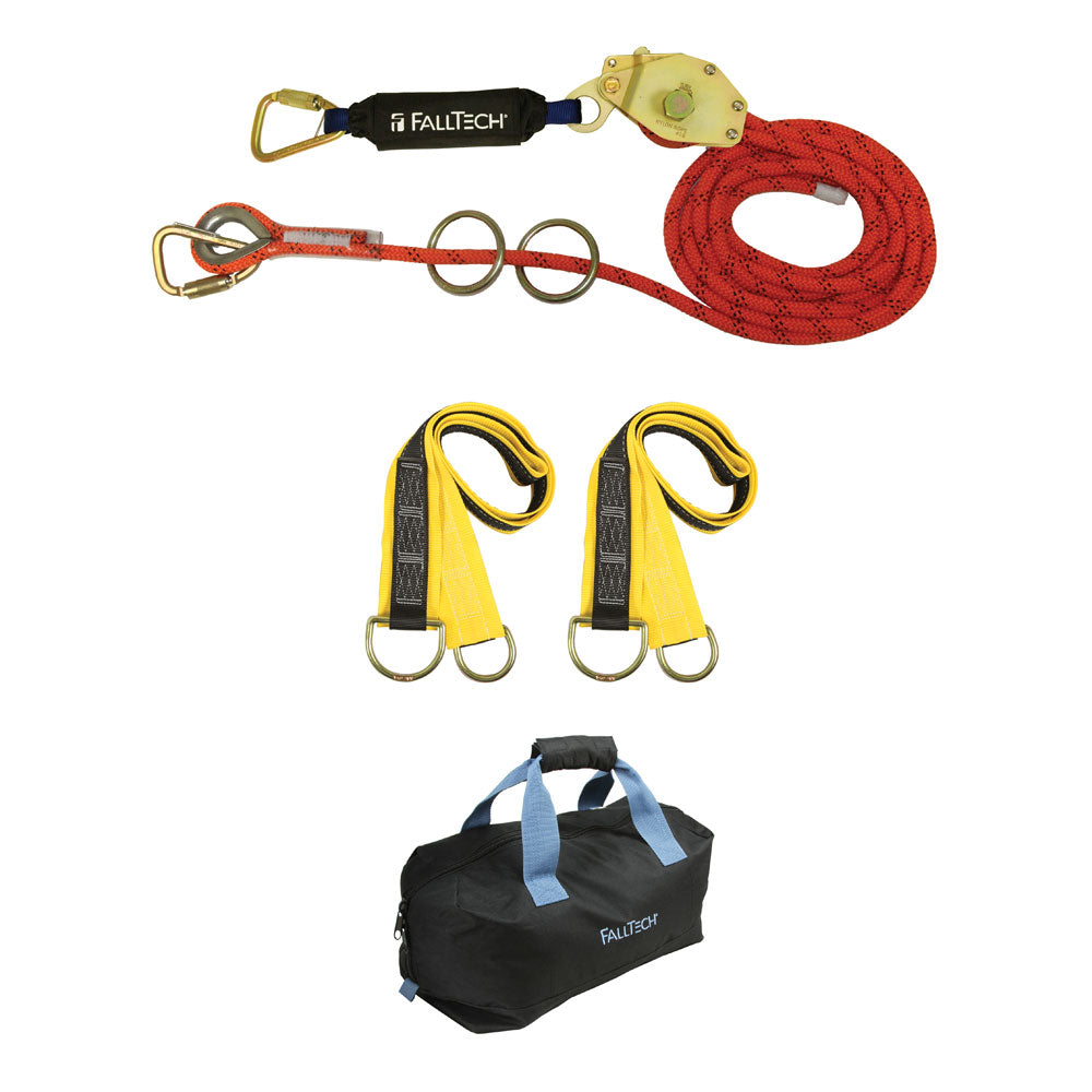 FallTech 2 Person Horizontal Rope Lifeline System - 100 ft.