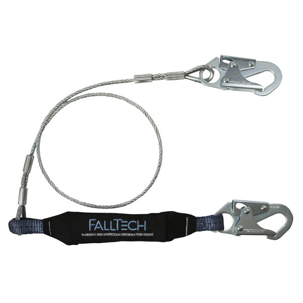 FallTech ViewPack Shock Absorbing Cable Lanyard - 6 ft.