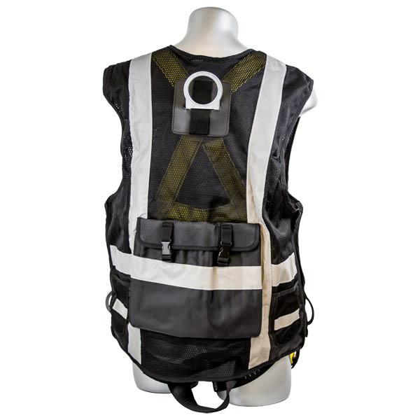 Guardian Black Deluxe Construction Tux Vest Harness - Back