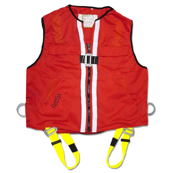 Guardian Red Mesh Construction Vest Harness