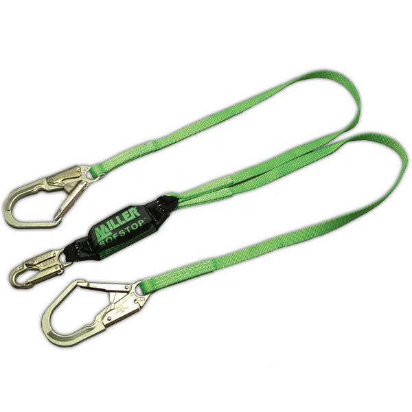 Miller HP Shock Absorbing Lanyard-Rebar Hooks-Double Leg