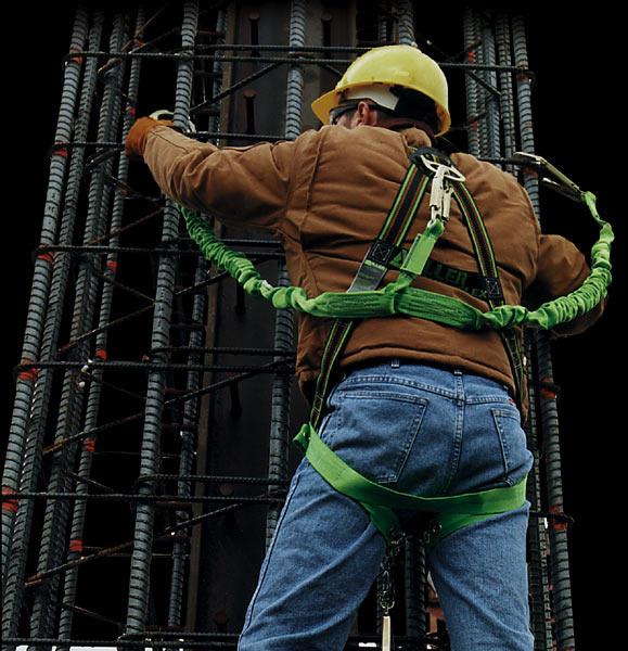 Miller Manyard II Dual Leg Shock Lanyard - In Use