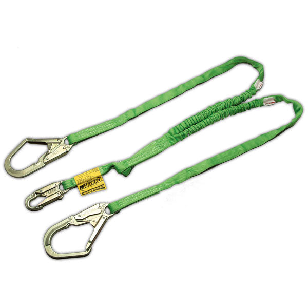 Miller Manyard HP Shock Absorbing Lanyard-Rebar Hooks-Double Leg