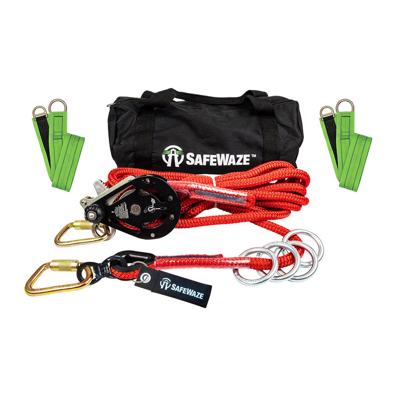 SafeWaze 4-Person Rope Horizontal Lifeline Kit