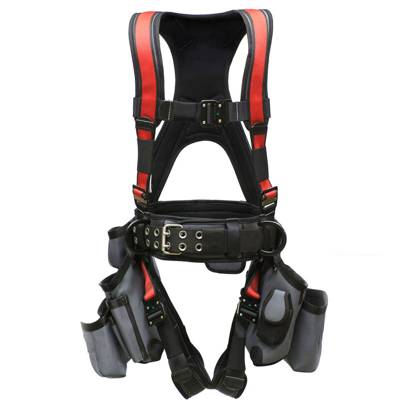 Super Anchor Deluxe Tool Bag Harness - Red