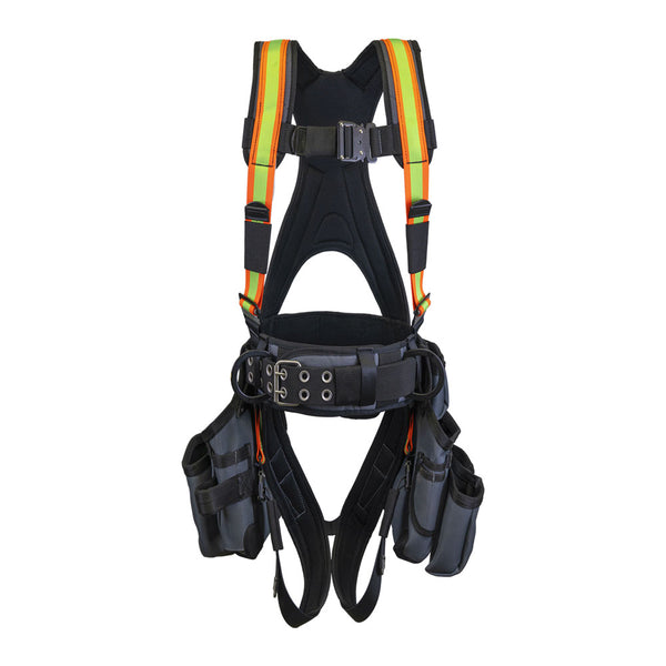Super Anchor Hi-Vis Deluxe Tool Bag Harness - Front