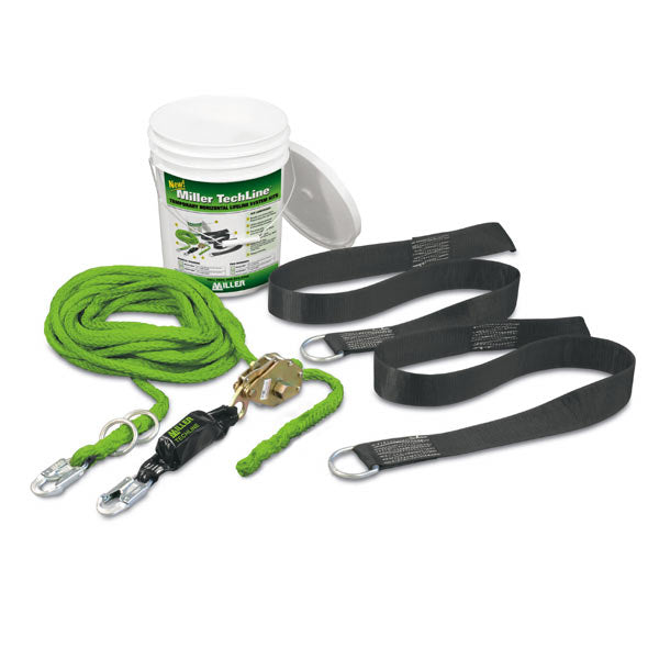 Miller Two Person TechLine Horizontal Lifeline System - 30 ft.
